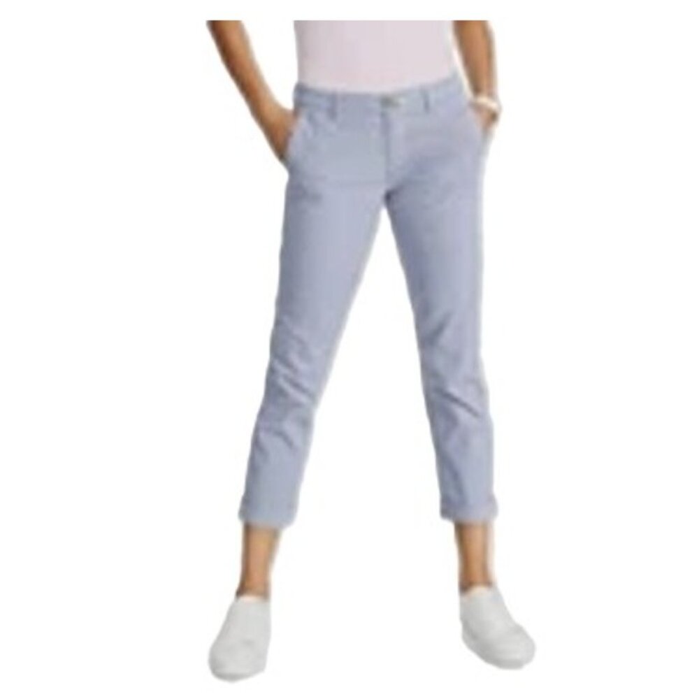 Tommy Hilfiger Slim Rolled Chino Pants, Skinny Stripe Sz 10